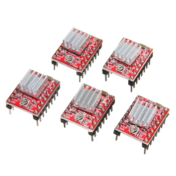 

5Pcs A4988 Stepper Motor Driver Module Mini Stepper Motor Driver 3D Printer Polulu StepStick RAMPS RepRap