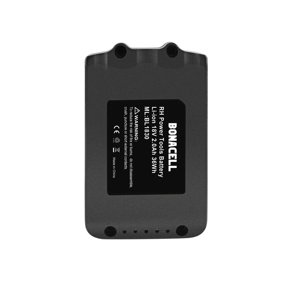 1X2000 мАч 18 в литий ионная B1815 Перезаряжаемые Батарея: Makita BL1815 BL1830 BL1840 LXT400 194204 5 194205 3