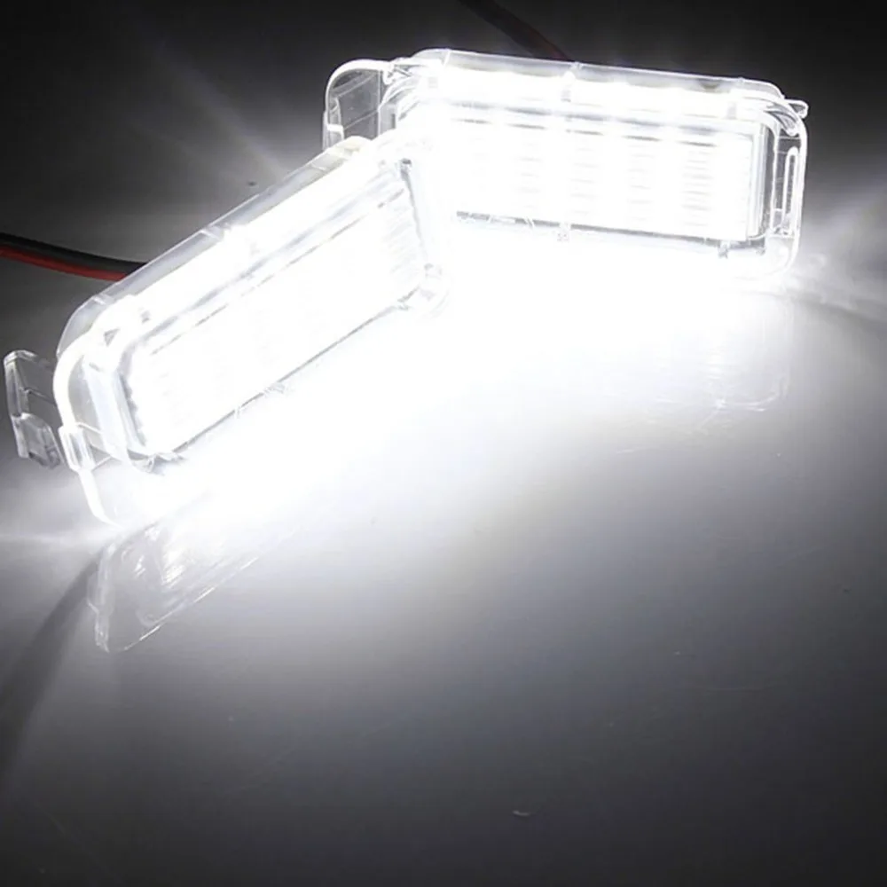 

1 Pair of LED Rear Number License Plate Light For Ford For Fiesta For Focus For Kuga For Mondeo Number Plate Lamp Bright White