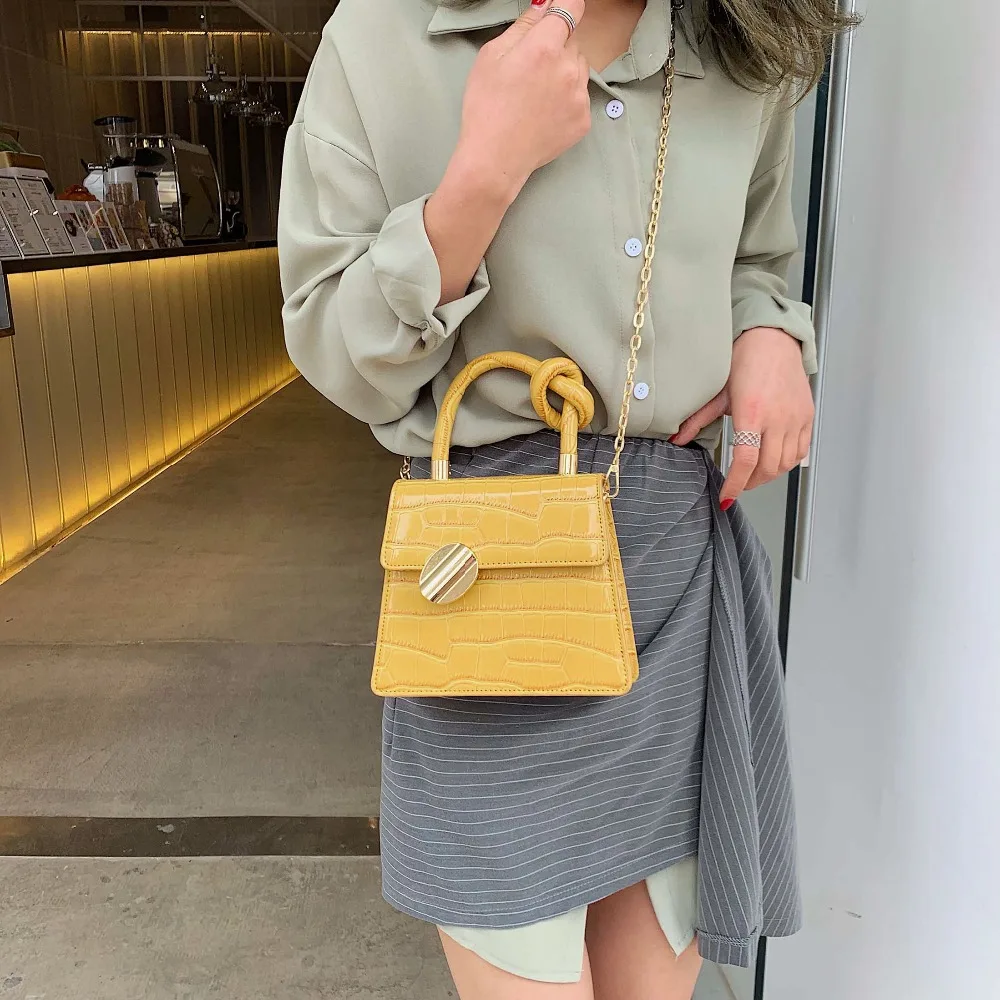 جودة الحجر نمط الجلود Crossbody حقائب للنساء مصمم حقائب صغيرة سلسلة الكتف حقيبة ساعي البسيطة المحافظ اليد حقيبة جودة الحجر نمط الجلود Crossbody حقائب للنساء مصمم حقائب صغيرة سلسلة الكتف حقيبة ساعي البسيطة المحافظ اليد حقيبة