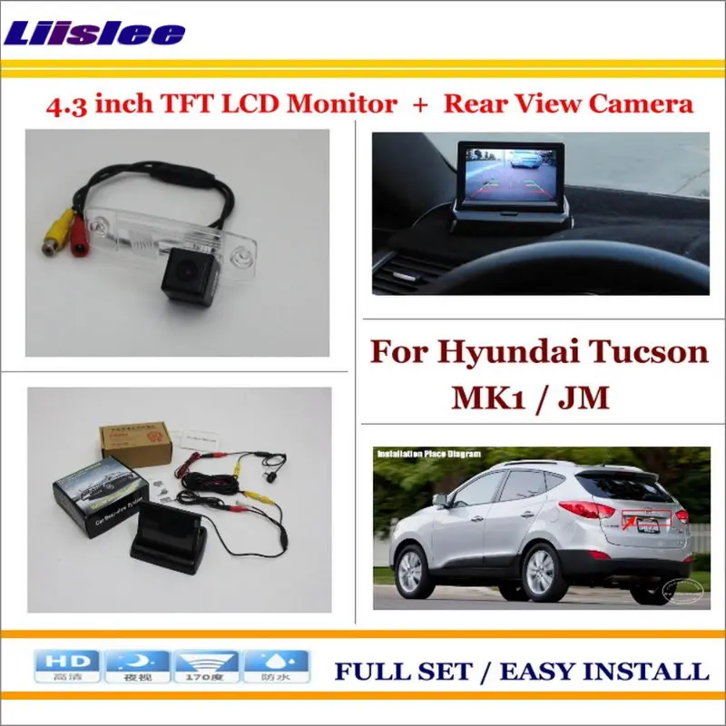 

Car Rearview Camera + 4.3" LCD Screen Monitor = 2 in 1 Parking Assistance System - For Hyundai Tucson MK1 / JM