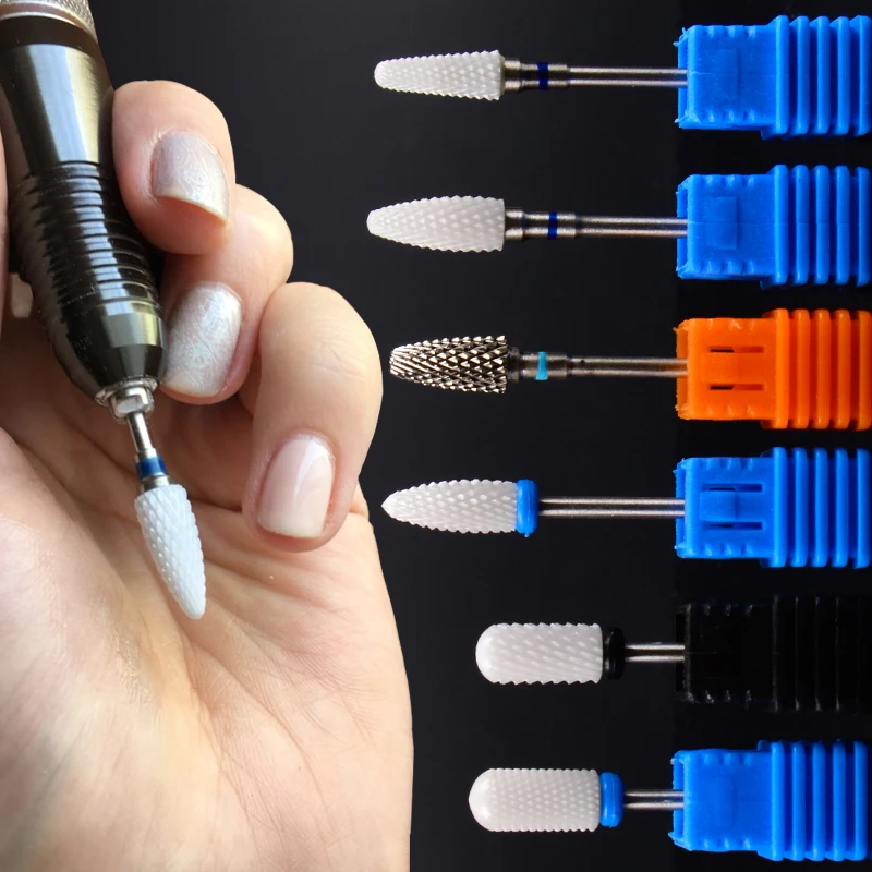 

High Quality 1PC M XC Size Ceramic Flame Nail Drill Bits For Electric Nail Manicure Pedicure Cutter Machine Tools Accessories