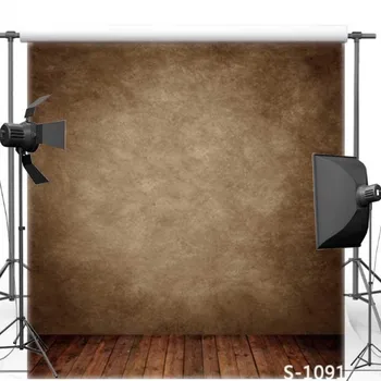 

Brown Wall Wood Floor photo backdrop Vinyl cloth High quality Computer print party photo studio background