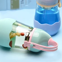 Двойная стеклянная бутылка для питьевой воды детская моя банка кружка стеклянной чашки бутылка гаррафа кружка с двойными стенками Iustre De Cristal кружка 50M1091