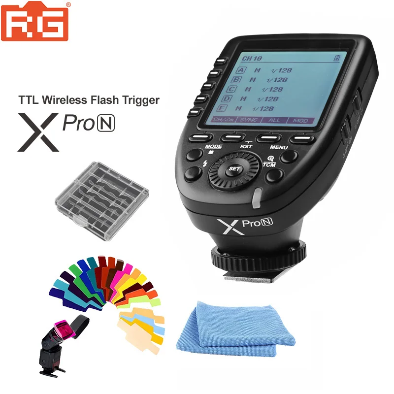 Godox XPro-N Flash Trigger передатчик с E-TTL II 2 4G Беспроводная система X HSS ЖК-экран для NIKON DSLR