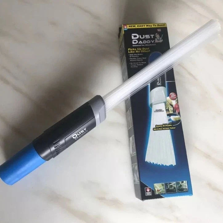 

New Multi-functional Straw Tube Brush Cleaner Universal Vacuum Attachment Tools Dusty Brush Cleaning Brush -Blue