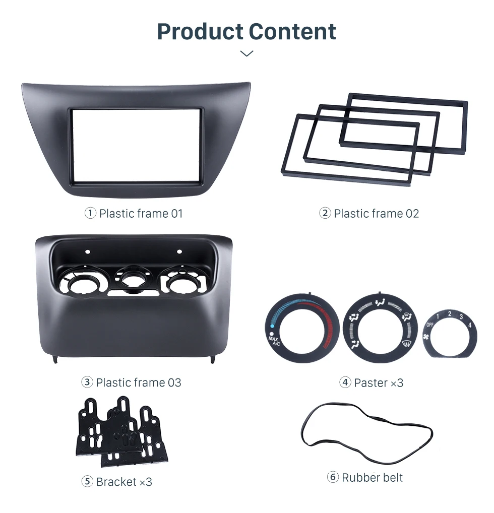 Seicane в тире установка двойной дин стерео радио Панель установка комплект крышка Рамка для Mitsubishi Lancer IX