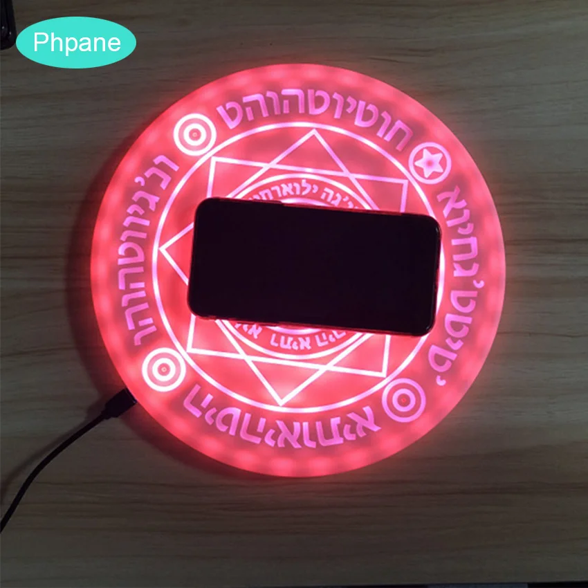 

Magic Array Wireless Charger With Music Portable Circle Fast Charging Pad Quick Charger 10w For IPhone X XR Samsung Galaxy S8 S9