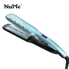 Керамический выпрямитель для волос Профессиональный выпрямитель инфракрасный нагревательная пластина инструмент для укладки выпрямления волос Утюг ЖК-дисплей