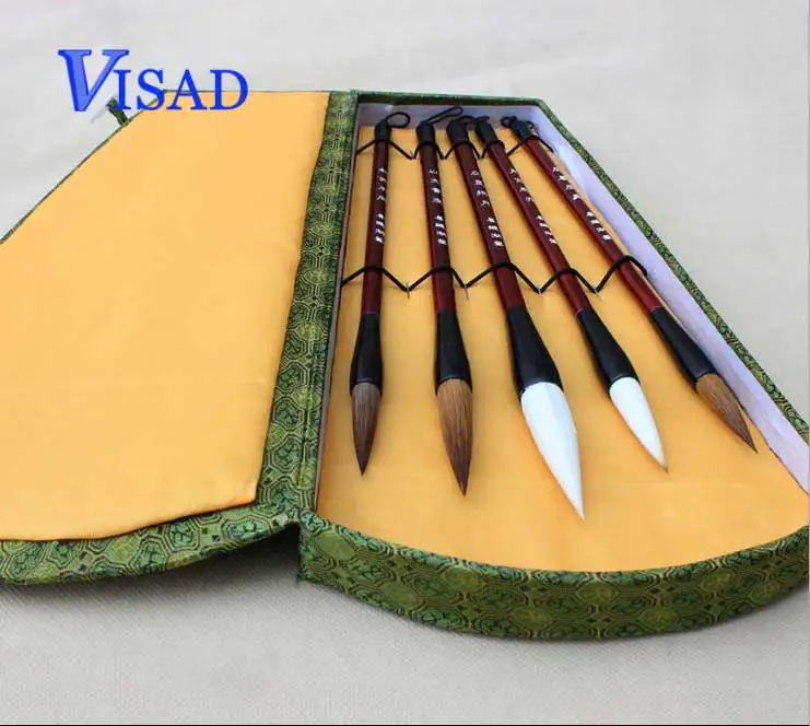 

AA Chinese brush Calligraphy pen set high quality pure woolen weasel hair brushes Lian brush
