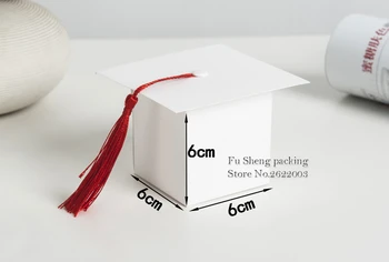 

Bachelor cap candy boxes, Doctor Cap Packing Box Doctorial Hat Celebration Bachelor Cap Graduation Party Tassels Candy Box Bag