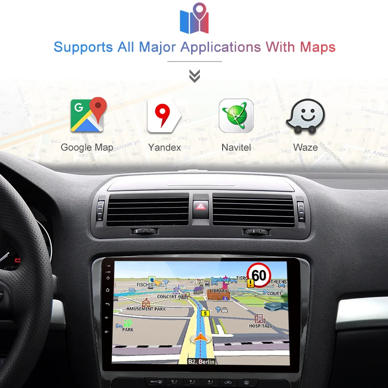 Flash Deal AWESAFE 2 din Android 8.1 Car Radio Multimedia video player gps navigation For SKODA Octavia 2 2008 2009 2010 2011 2012 2013 A5 3