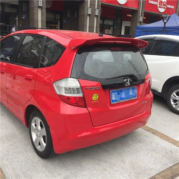 

For Honda Fit/Jazz Spoiler 2008-2013 Car Tail Wing Decoration High Quality ABS Plastic Unpainted Primer Rear Trunk Roof Spoiler