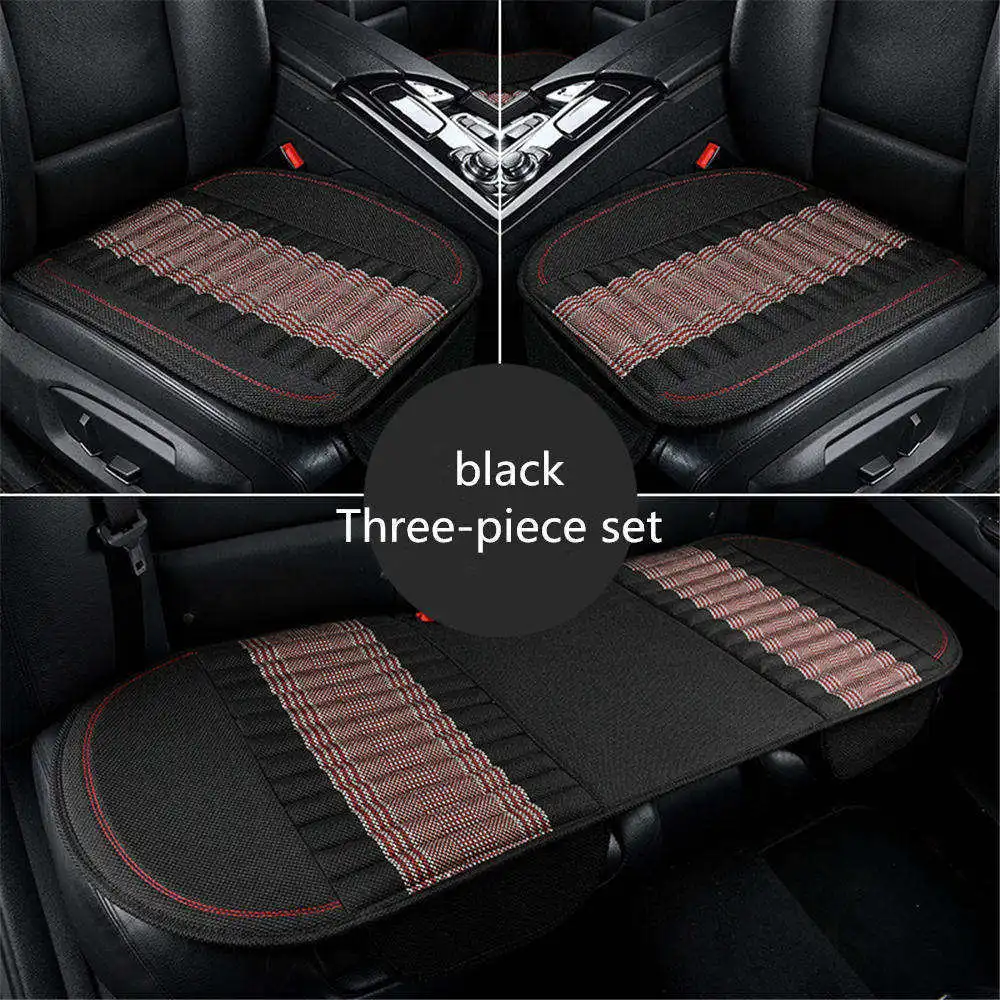 Car Seat Cover Bamboo charcoal flax Cushion Universal Front Rear Back Chair Pad For Renault Scenic Fluence Latitud Kol | Автомобили и