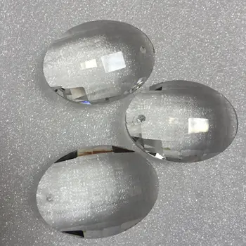 

240PCS/lot 76mm Clear Big Egg Crystal Prisms Sun Catcher Free Shipping