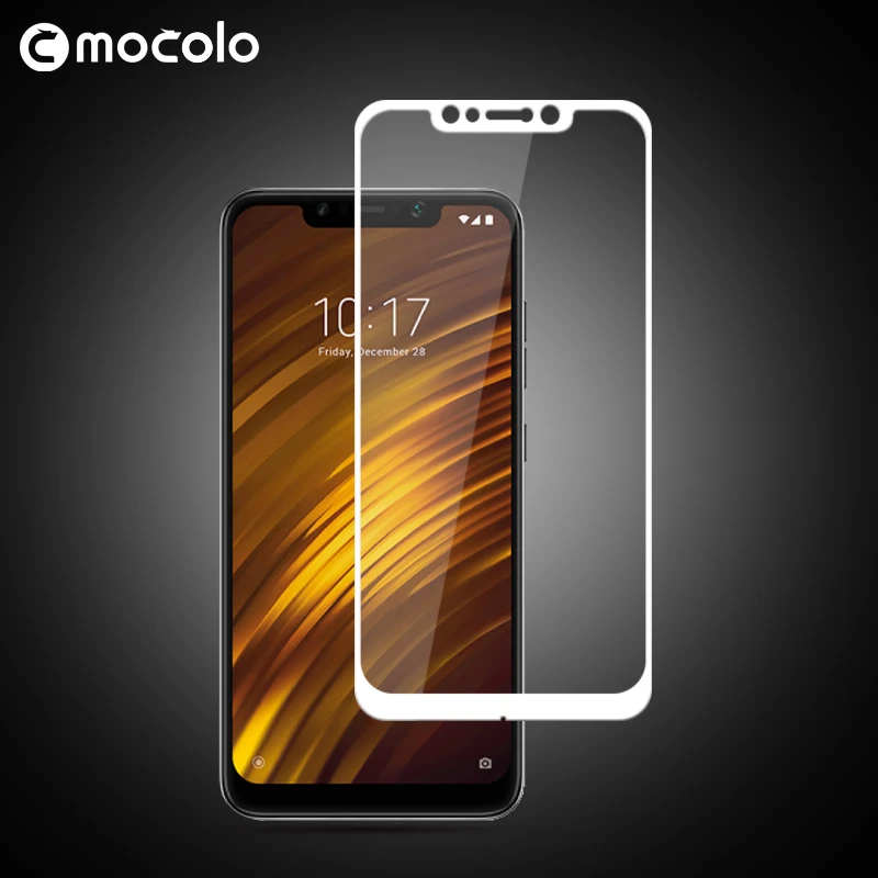 

MOCOLO for Xiaomi Pocophone F1 tempered glass Full Cover Screen Protector Film for Xiaomi Poco F1 India Pocophone F1 gobal
