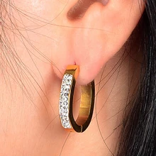 Корея ювелирные изделия U серьги в форме Любители круг уха серьги-кольца для Для женщин уха серьги обруча женский Хооп Серьги