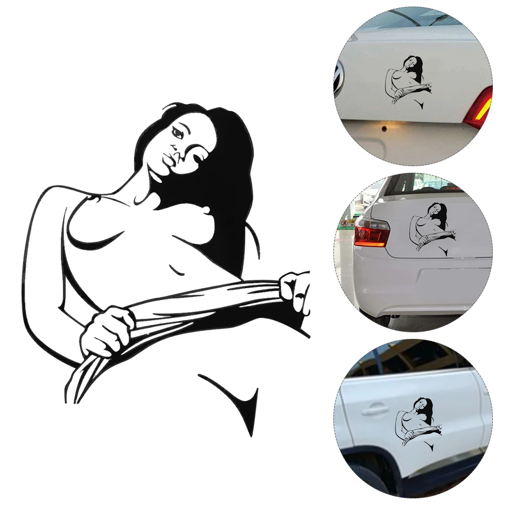 

Black Sexy Woman Car Sticker Allure Girl Decal for Window Bumper Universal