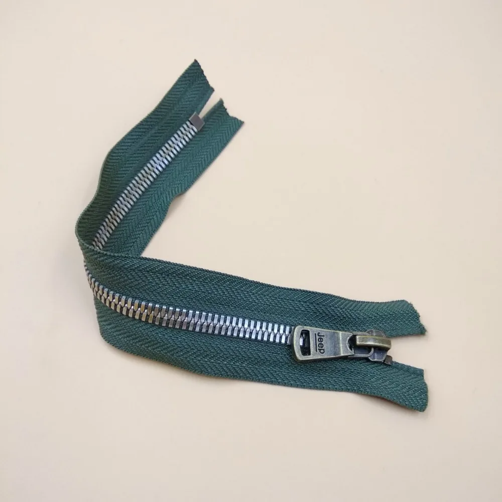 Free Shipping 5 Olive Small Close End Metal Zipper 20cm 2pcs Tailor