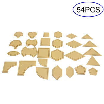 

54 Pcs Mixed Quilting Templates DIY Tools Acrylic Sew Stencil Patchwork Quilter Styling Tool Handmade Sewing Accessories H99F