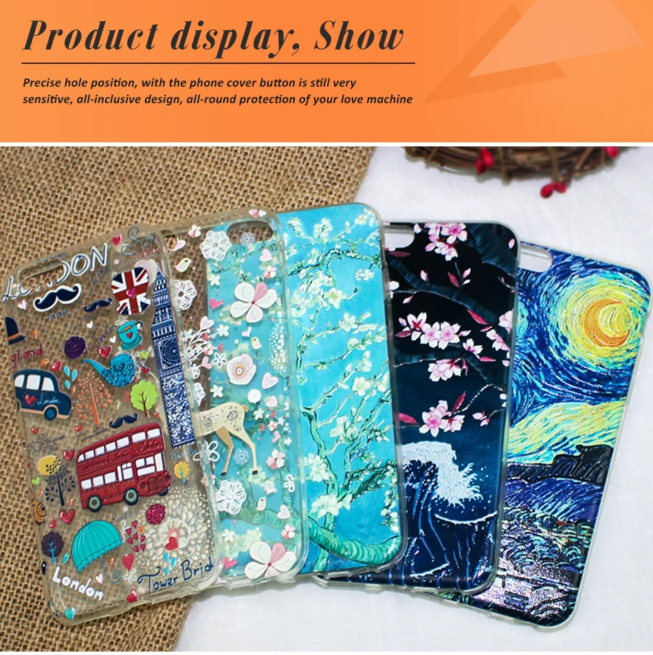 !ACCEZZ TPU Soft Cartoon 3D Protective Back Cover For Apple iphone 66s78 Plus Case Creative Patterned Phone Shell Funda Coque (19)