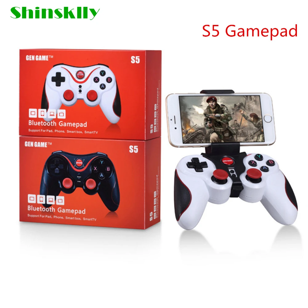 Goede Originele Gen Game S5 Draadloze Bluetooth Gamepad Joystick voor Android IOS iPhone Tablet PC TV Box Hold Afstandsbediening Joystick