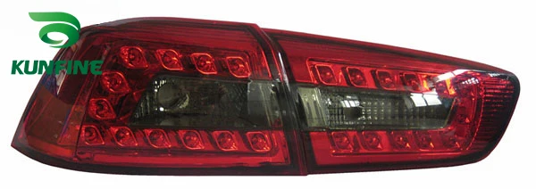 KUNFINE пара автомобиля фонарь в сборе для MITSUBSHI LANCER 2010-2016LED стоп с поворотом световой