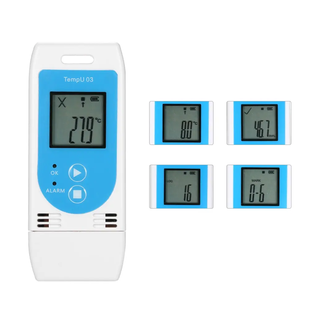 

USB Temperature Data Logger Reusable RH TEMP Digital Temperature Sensor Termometro Recorder Humidity Recording Meter