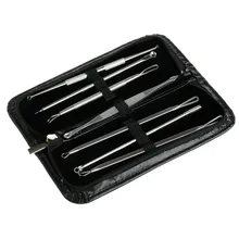 7 шт., набор инструментов для удаления угрей и комедонов, прыщей, пятен, экстрактор угрей и комедонов