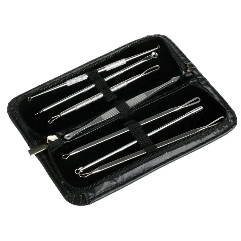 

7PCS Blackhead Pimple Blemish Comedone Acne Extractor Remover Tool Set Kit