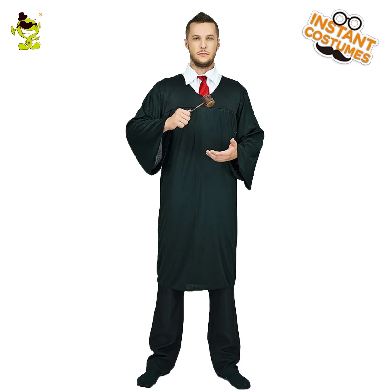 Judge Robe Costume Adult Mens Purim Party Carnival Judge Role Play