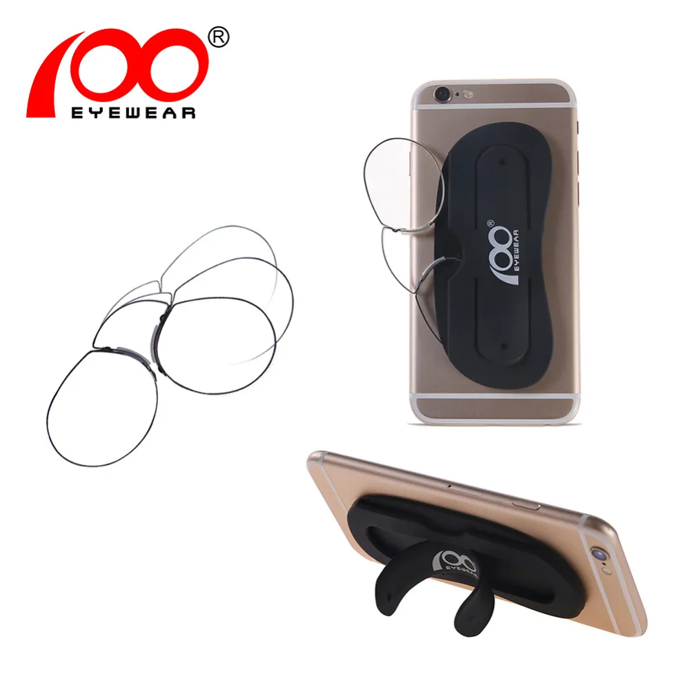 Мужские Женские очки с зажимом для носа тонкие портативные чтения подставкой