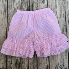 Модные Тканые шорты с сеткой новые детские Пузырьковые шорты с присоской нижнее белье с черенками эксклюзивные шорты с рюшами для девочек