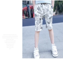 Для маленьких мальчиков и детей Шорты Брюки для девочек одежда На Лето специальной печати узор Дети Досуг 7 минут Брюки для девочек Костюмы