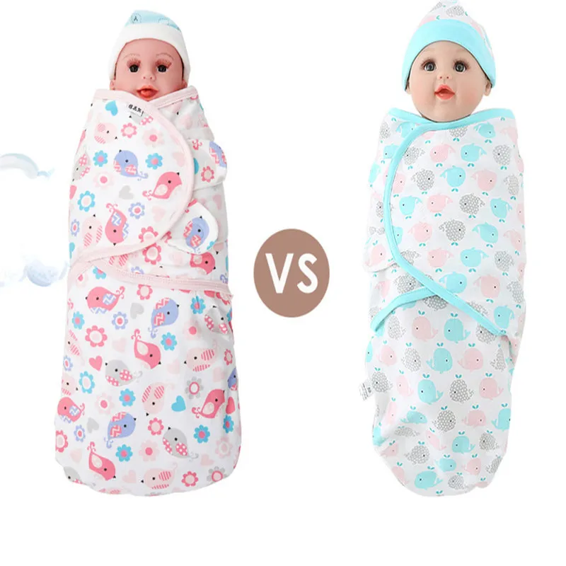 FY029C New arrival baby blankets combed cotton newborn receiving wraps unisex infant`s parisarc womb double swaddling swaddle