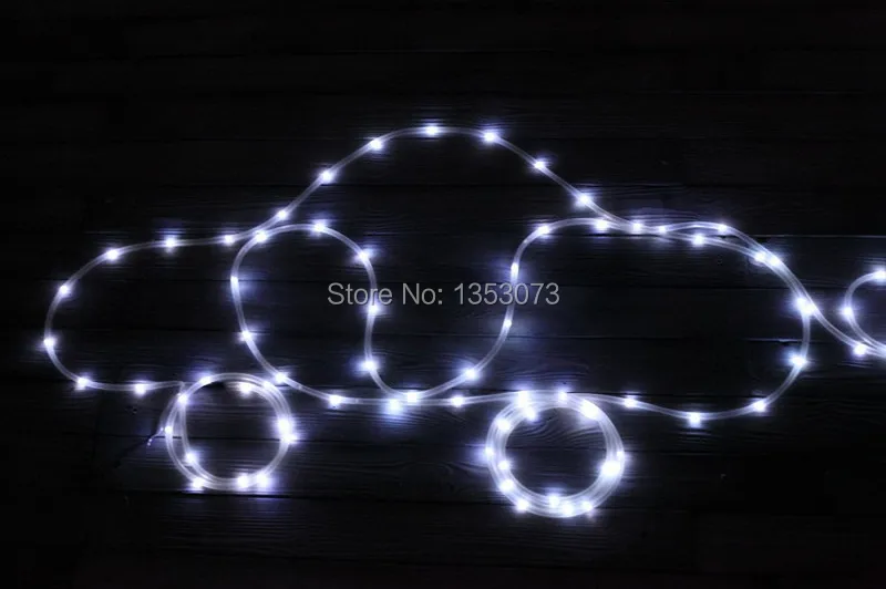 High Quality Solar Rope Tube LED String Strip Fairy Light Outdoor Garden Xmas Party Decor Waterproof lighting effect 1-2