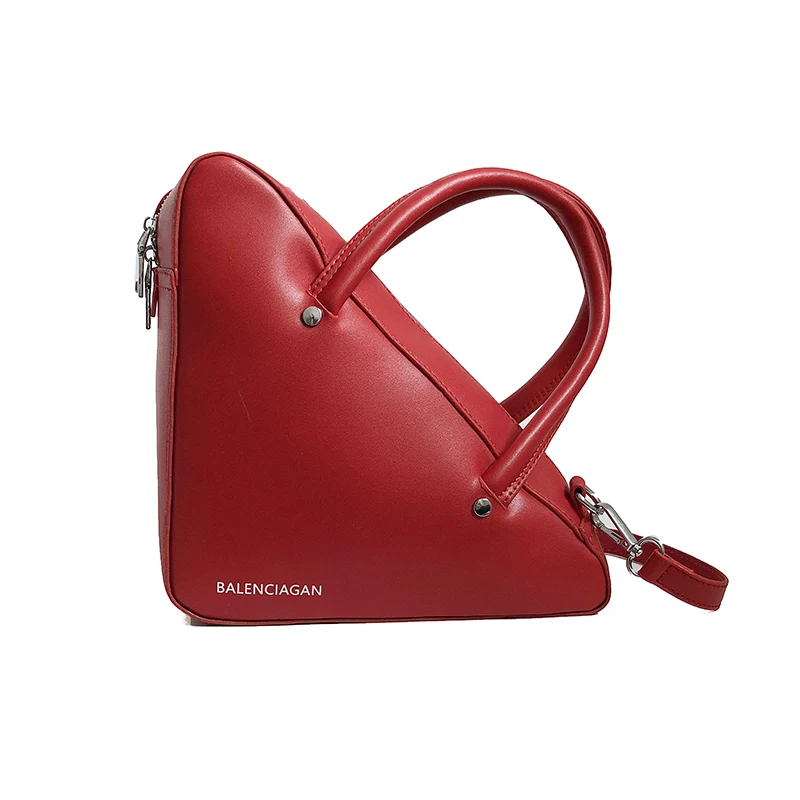 

Dropshipping Women Leather Handbags Luxury Brand Bags Triangle Women Handbags Crossbody Shoulder Bags Messenger Bag Female