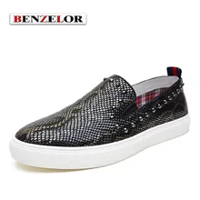BENZELOR Brand Chaussure Homme 2017 Designer Loafers Genuine Leather Soft Men Shoes Fashion Casual Quality Schoenen Male SD6009