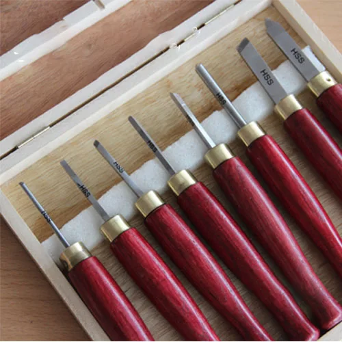 Mini woodworking tools, High speed steel woodworking carving chisel set