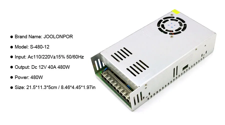 12V 480W power supply