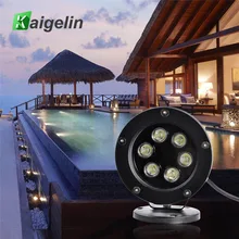 Kaigelin AC85-265V 6 Вт светодиодный открытый водонепроницаемый прожектор бассейн подводный источник света белый свет Светодиодный прожектор