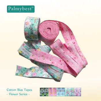 

Cotton Bias Tapes (1") 25mm wide Single Fold Cotton Bias Binding Tapes Flower Series DIY Craft Apparel Sewing Fabric 10meters