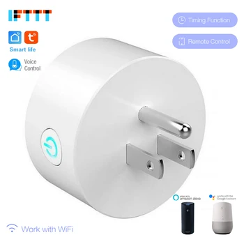 

WiFi Smart US Plug socket Remote Control with Alexa,Timing on/off The Power,Smart Google Home Electric Mini Socket PK SONOFF