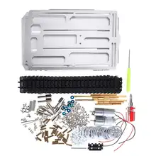 DIY A-19 Aluminous RC робот автомобиль Смарт отслеживаемый Танк шасси наборы