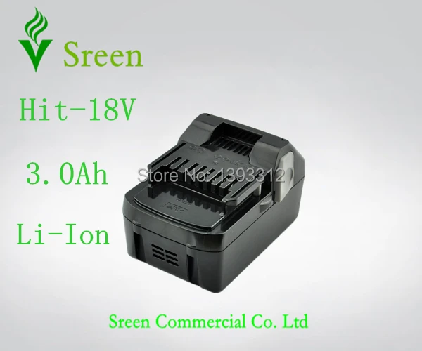 

New 18V Rechargeable Lithium Ion 3000mAh BSL1830 Power Tool Battery Packs Replacement for HITACHI Cordless Drill