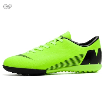 

Men Women Turf Indoor Hard Court Soccer Shoes Kids Futsal Cleats NEW 2019 Training TF Football Boots Sport Sneakers Size 35-45
