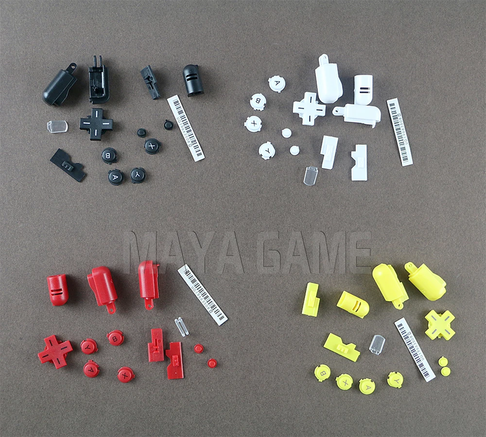 

Multi colors Replacement ABXY L R D Pad Cross Button Full Button Set For DS Lite NDSL Buttons