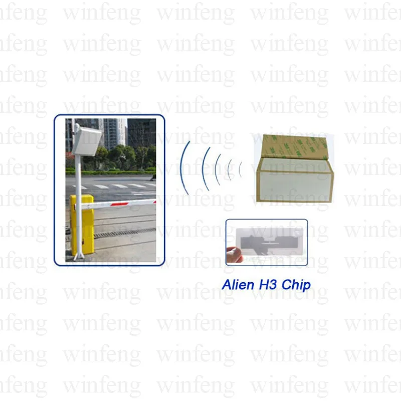 Долго Диапазона UHF пассивных подделок RFID стекло тег Alienh3 саморазрушительным Стикеры для автомобиля Управление