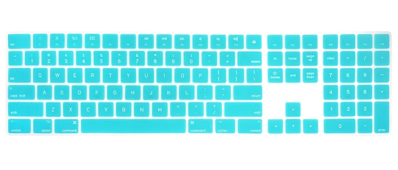 Solque Silicone US English Magic Keyboard Covers for Apple iMac Magic Bluetooth Keyboard PC Computer Skin Protector