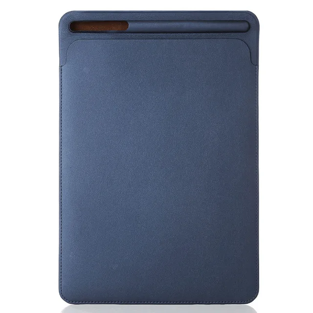 Для iPad чехол из искусственной кожи чехол для iPad Pro 12,9 чехол сумка с карандашом Слот Чехол для Funda iPad - Цвет: Blue